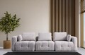 Canapea 3 locuri, Atelier del Sofa, 560ARE4120, Lemn de fag / PAL, Gri deschis