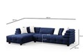 Coltar, Atelier del Sofa, 560ARE1242, Lemn de fag / PAL, Albastru