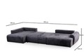 Coltar, Atelier del Sofa, 560ARE1243, Cadru: Lemn de fag/PAL, Antracit