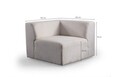 Coltar, Atelier del Sofa, 560ARE5238, Cadru: LEMN/PAL, Alb