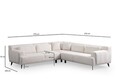 Coltar, Atelier del Sofa, 560ARE1245, Cadru: Lemn de fag/PAL, Alb
