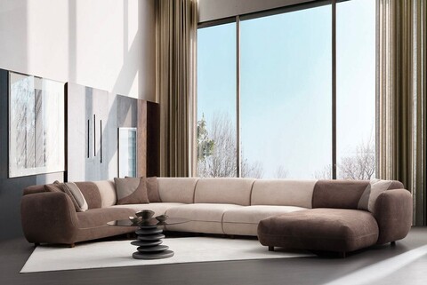 Coltar, Atelier del Sofa, 560ARE5263, Cadru: LEMN/PAL, Crem/Maro