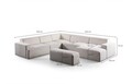 Coltar, Atelier del Sofa, 560ARE5237, Cadru: LEMN/PAL, Alb