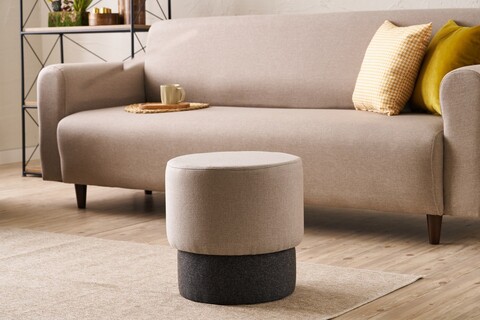 Taburet, Atelier del Sofa, 825BLC5177, Lemn, Bej