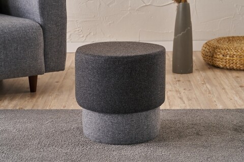 Taburet, Atelier del Sofa, 825BLC5173, Lemn, Fumuriu