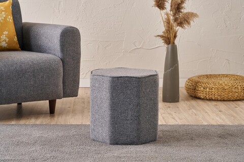 Taburet, Atelier del Sofa, 825BLC5154, Lemn, Antracit