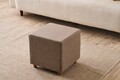 Taburet, Atelier del Sofa, 825BLC5167, Lemn, Maro