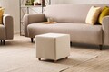 Taburet, Atelier del Sofa, 825BLC5169, Lemn, Crem