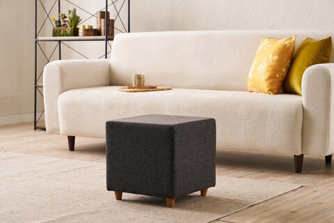 Taburet, Atelier del Sofa, 825BLC5164, Lemn, Fumuriu