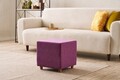 Taburet, Atelier del Sofa, 825BLC5166, Lemn, Lila