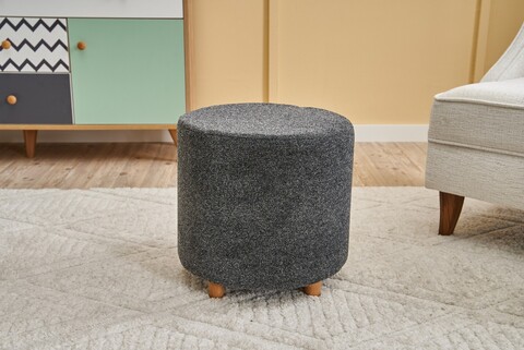 Taburet, Atelier del Sofa, 825BLC2406, Lemn, Antracit