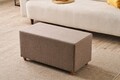 Taburet, Atelier del Sofa, 825BLC5185, Lemn, Maro