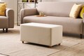 Taburet, Atelier del Sofa, 825BLC5187, Lemn, Crem