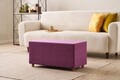 Taburet, Atelier del Sofa, 825BLC5184, Lemn, Lila