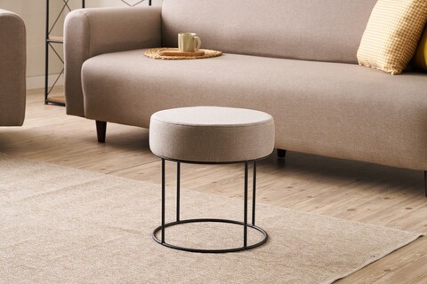 Taburet, Atelier del Sofa, 825BLC5142, Metal, Bej