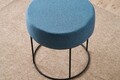 Taburet, Atelier del Sofa, 825BLC5145, Metal, Albastru