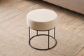 Taburet, Atelier del Sofa, 825BLC5143, Metal, Crem