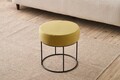 Taburet, Atelier del Sofa, 825BLC5144, Metal, Galben