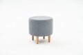 Taburet, Atelier del Sofa, 825BLC2394, Lemn, Gri