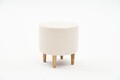 Taburet, Atelier del Sofa, 825BLC2390, Lemn, Crem