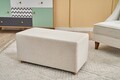 Taburet, Atelier del Sofa, 825BLC2400, Lemn, Crem