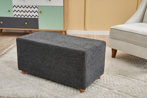 Taburet, Atelier del Sofa, 825BLC2401, Lemn, Antracit