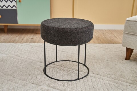 Taburet, Atelier del Sofa, 825BLC2383, Metal, Antracit / Cupru