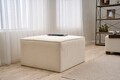 Taburet, Atelier del Sofa, 825BLC5192, Lemn, Crem