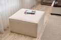 Taburet, Atelier del Sofa, 825BLC5192, Lemn, Crem