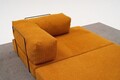 Canapea 2 locuri, Atelier del Sofa, 825BLC5216, Tesatura Chenille, Portocaliu