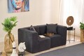Canapea 2 locuri, Atelier del Sofa, 825BLC5407, Tesatura Chenille, Antracit