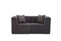 Canapea 2 locuri, Atelier del Sofa, 825BLC5407, Tesatura Chenille, Antracit
