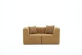 Canapea 2 locuri, Atelier del Sofa, 825BLC5409, Tesatura Chenille, Maro