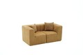 Canapea 2 locuri, Atelier del Sofa, 825BLC5409, Tesatura Chenille, Maro