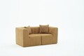 Canapea 2 locuri, Atelier del Sofa, 825BLC5409, Tesatura Chenille, Maro