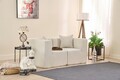 Canapea 2 locuri, Atelier del Sofa, 825BLC5411, Tesatura Chenille, Crem