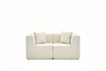Canapea 2 locuri, Atelier del Sofa, 825BLC5411, Tesatura Chenille, Crem