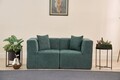 Canapea 2 locuri, Atelier del Sofa, 825BLC5410, Tesatura Chenille, Verde