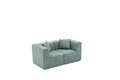 Canapea 2 locuri, Atelier del Sofa, 825BLC5410, Tesatura Chenille, Verde