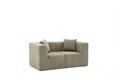 Canapea 2 locuri, Atelier del Sofa, 825BLC5406, Tesatura Chenille, Gri