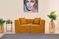 Canapea 2 locuri, Atelier del Sofa, 825BLC5408, Tesatura Chenille, Portocaliu