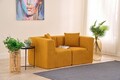 Canapea 2 locuri, Atelier del Sofa, 825BLC5408, Tesatura Chenille, Portocaliu