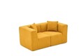 Canapea 2 locuri, Atelier del Sofa, 825BLC5408, Tesatura Chenille, Portocaliu