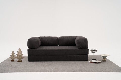 Canapea 3 locuri, Atelier del Sofa, 825BLC5217, Tesatura Chenille, Antracit
