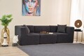 Canapea 3 locuri, Atelier del Sofa, 825BLC4318, Tesatura Chenille, Antracit