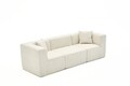 Canapea 3 locuri, Atelier del Sofa, 825BLC4322, Tesatura Chenille, Crem