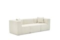 Canapea 3 locuri, Atelier del Sofa, 825BLC4322, Tesatura Chenille, Crem