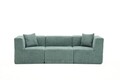Canapea 3 locuri, Atelier del Sofa, 825BLC4321, Tesatura Chenille, Verde