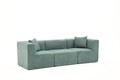 Canapea 3 locuri, Atelier del Sofa, 825BLC4321, Tesatura Chenille, Verde