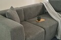 Canapea 3 locuri, Atelier del Sofa, 825BLC4317, Tesatura Chenille, Gri